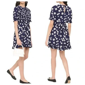 Baum Und Pferdgarten Alanna Printed Ruffled Mini Dress